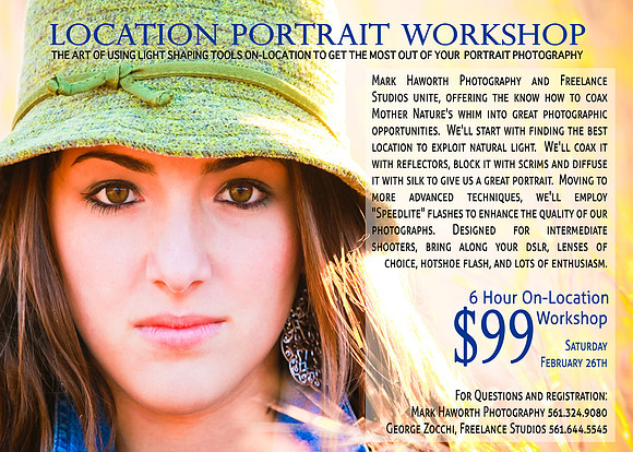 5x7 one sided postcard Workshop