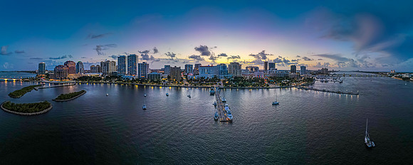 West Palm Beach Sunset Panoramic-004